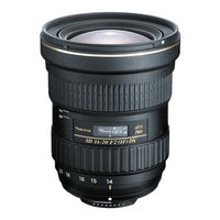Tokina AT-X Instruction Manual