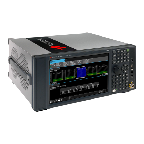 KEYSIGHT TECHNOLOGIES N9000B CONFIGURATION MANUAL Pdf Download | ManualsLib