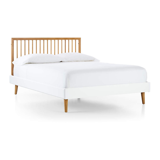 CRATE&BARREL MID CENTURY SPINDLE CONVERSION BED ASSEMBLY INSTRUCTIONS