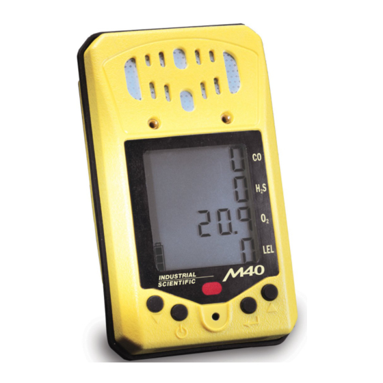 INDUSTRIAL SCIENTIFIC M40 INSTRUCTION MANUAL Pdf Download ManualsLib