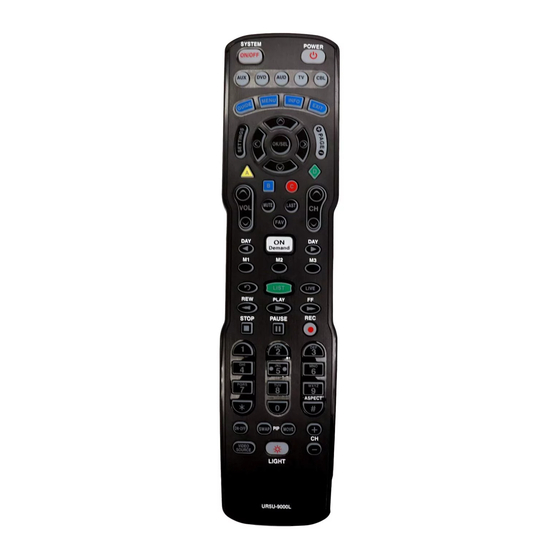 UNIVERSAL REMOTE CONTROL UR5L9000L OPERATING INSTRUCTIONS Pdf Download ManuaLib