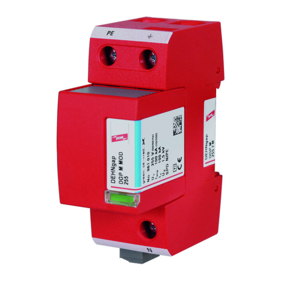 DEHN DEHNGAP MAXI DGP M 255 INSTALLATION INSTRUCTIONS Pdf Download