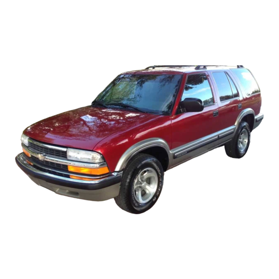 Chevrolet Blazer 1999 Product Information Manual