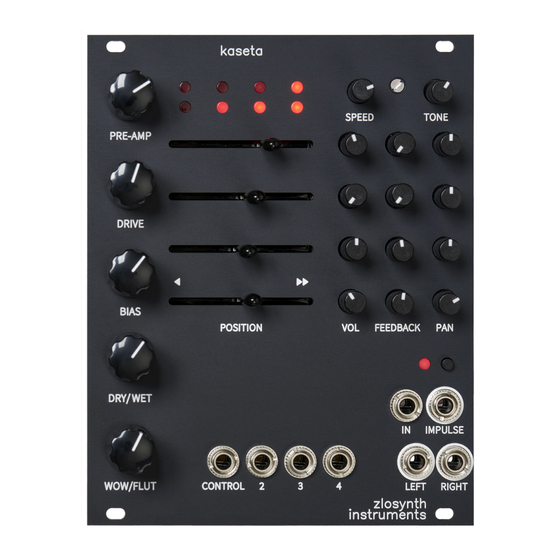 zlosynth instruments Kaseta Manual