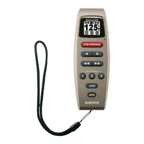 Garmin 010-11146-00 - GPS Receiver Remote Control Instructions Manual