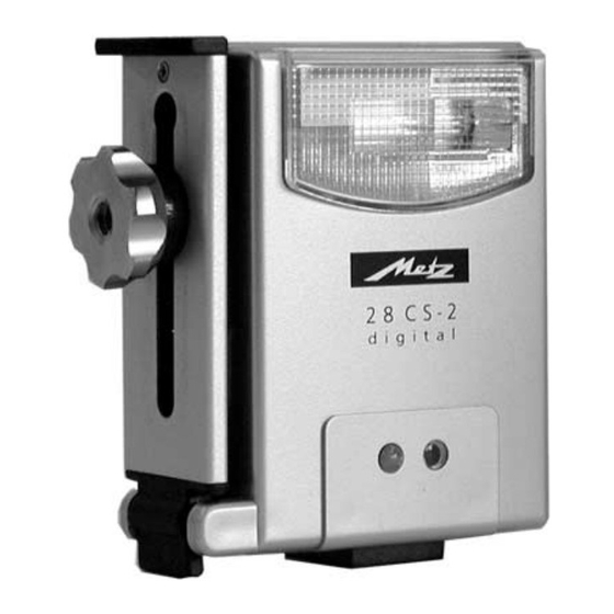 Metz MECABLITZ 28 CS-2 digital Operating Instructions Manual