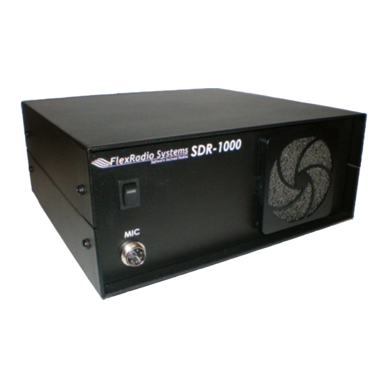 FlexRadio Systems SDR-1000 Operating Manual