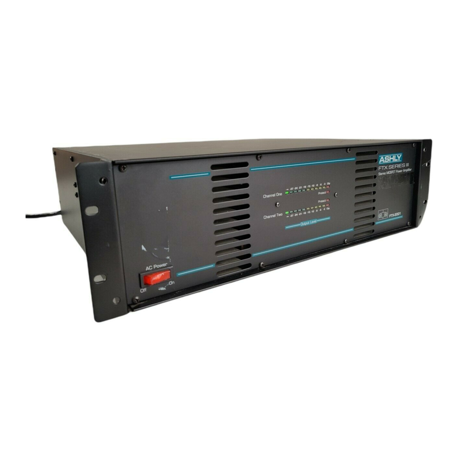 Ashly FTX FTX-2001 FTX-2001 Specifications