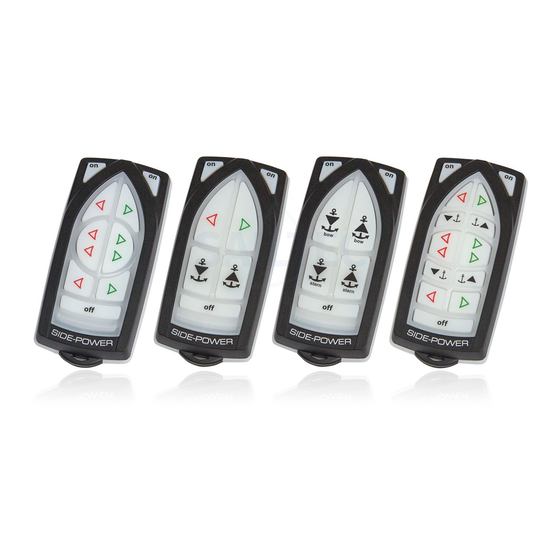 Side-Power RC-20E Bow Thruster Control Manuals