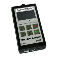 DaimlerChrysler TPM-RKE Analyzer 9936 User Manual