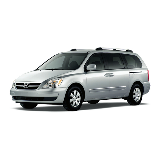 Hyundai ENTOURAGE 2008 Quick Reference Manual