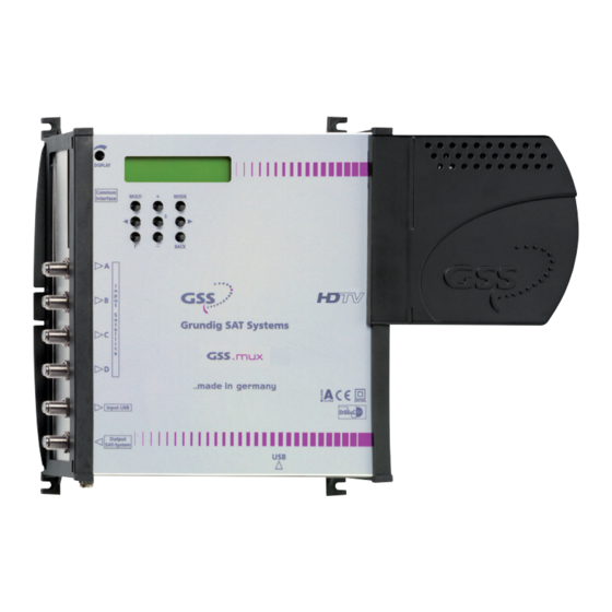 GSS .mux SMCIP 401 Assembly Instructions Manual