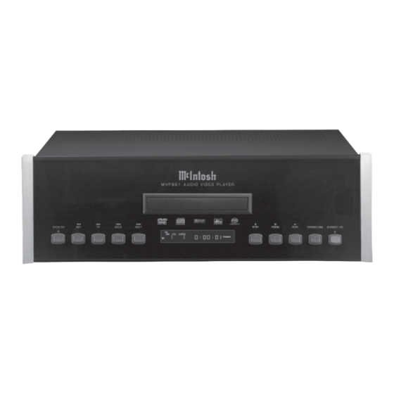 McIntosh MVP861 Owner's Manual