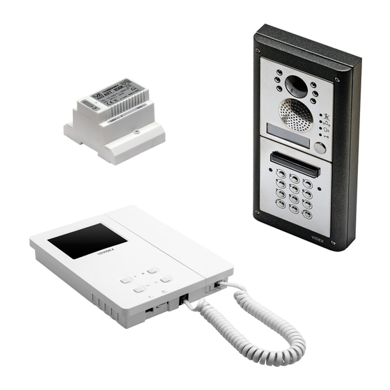 User Manuals: Videx VK4KC Video Entry Kit