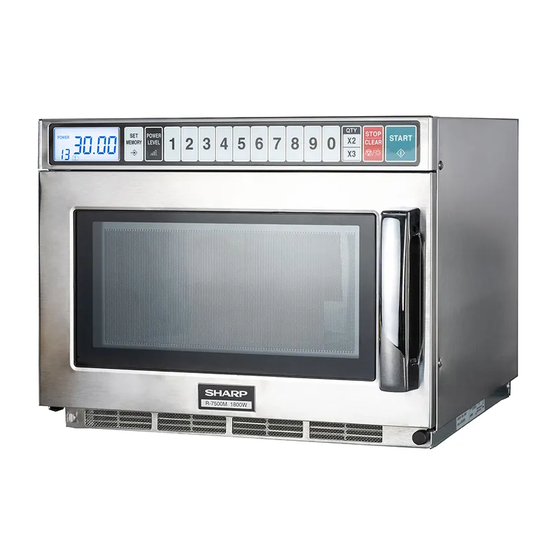Sharp R-7500M Operation Manual