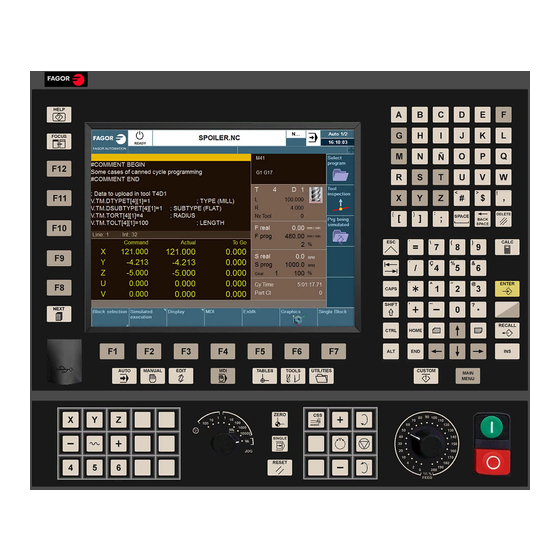 Fagor CNC 8070 Hardware Configuration