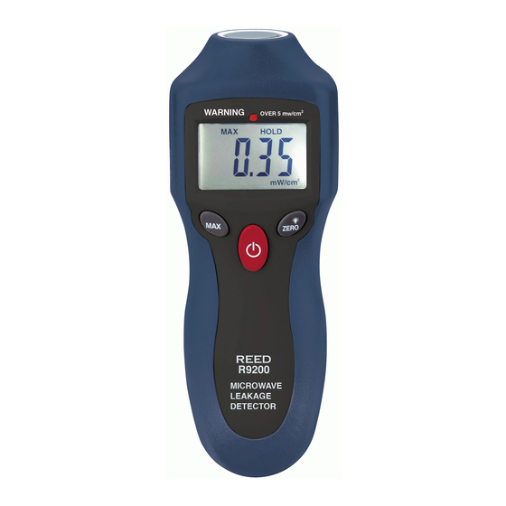 Reed Instruments R9200 Instruction Manual