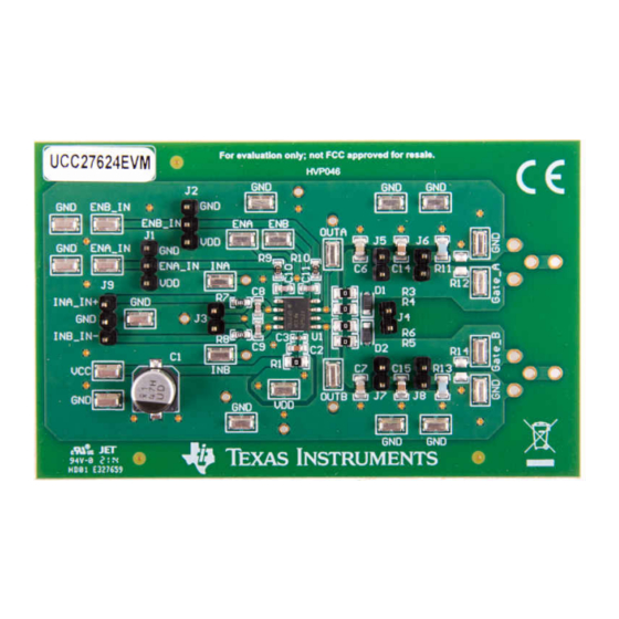 Texas Instruments UCC27624EVM Manuals