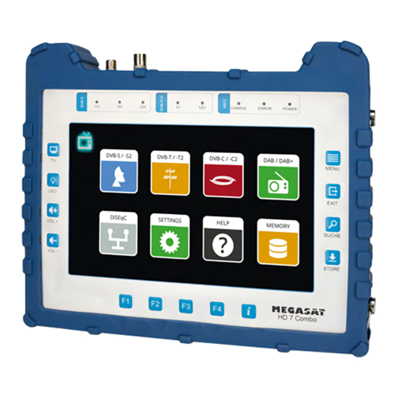 Megasat DVB - Meter HD 7 Combo User Manual