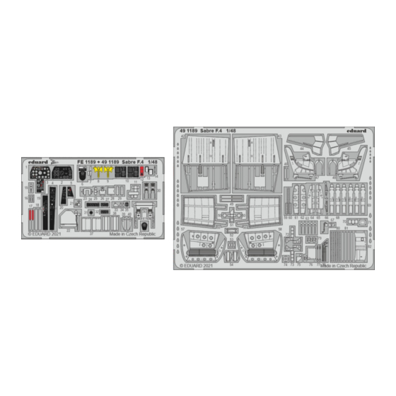 Eduard Sabre F.4 Quick Start Manual