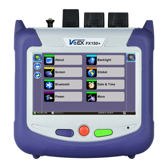 VeEX OTDR FX150+ Series User Manual