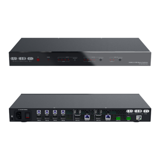 syscomtec SCT-MXKVM42-H2U3 User Manual