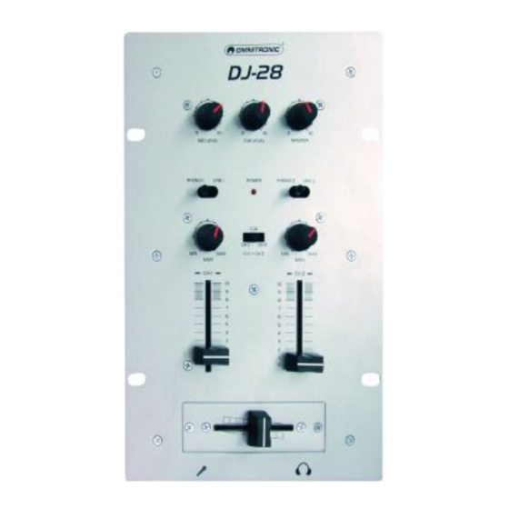 Omnitronic DJ-28 User Manual