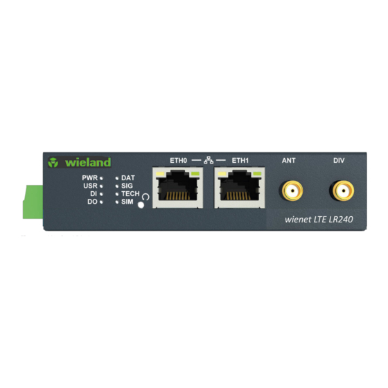 Wieland wienet LTE LR240 Manual