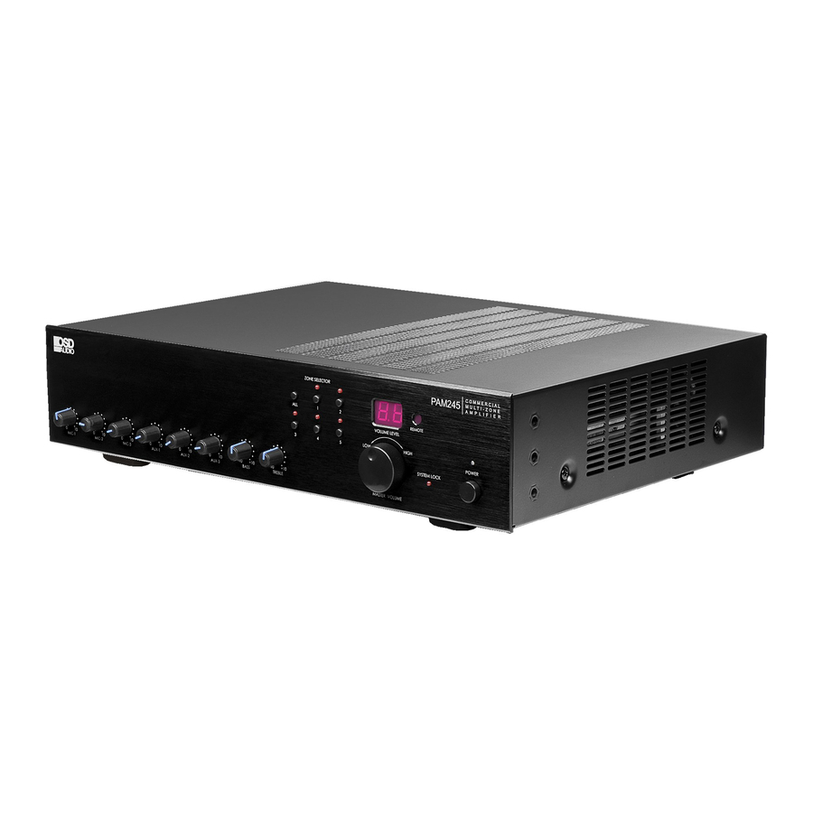 OSD PAM245 - Commercial Multi-Zone Amplifier Manual