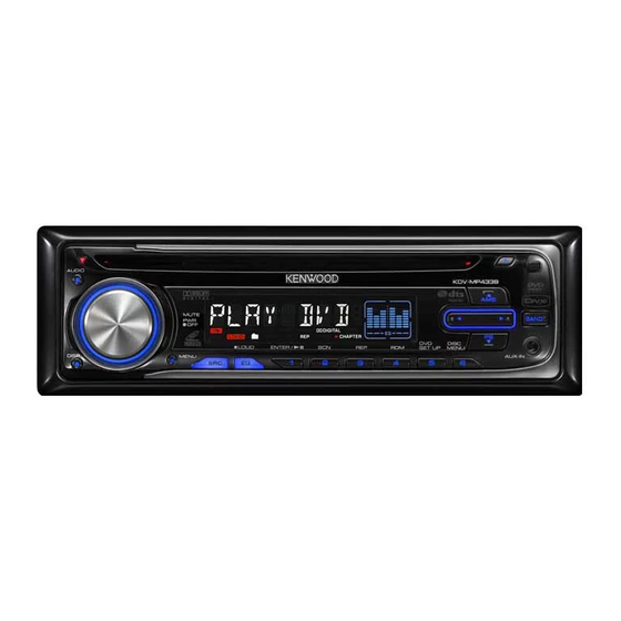 Kenwood KDV-MP4339 Service Manual