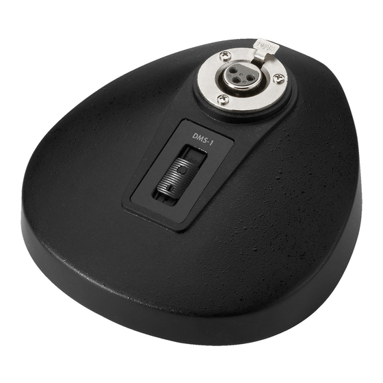 Monacor DMS-1 Quick Manual