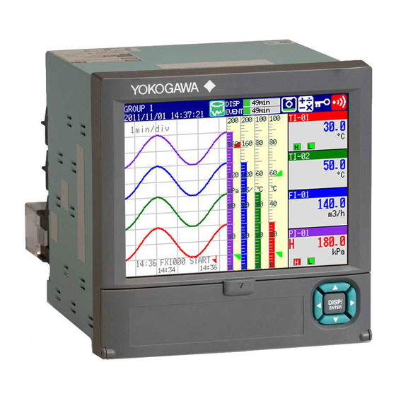 YOKOGAWA FX1000 FIRST STEP MANUAL Pdf Download | ManualsLib