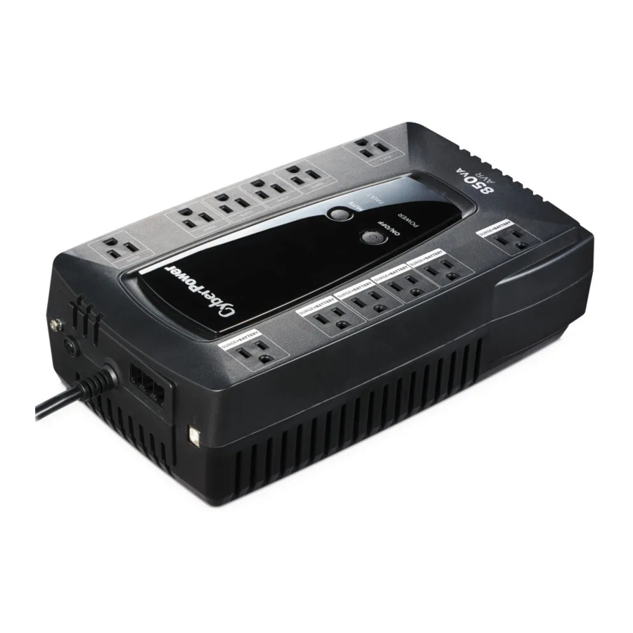 CyberPower LE850G, LE1000DG, Standby UPS Series Manual