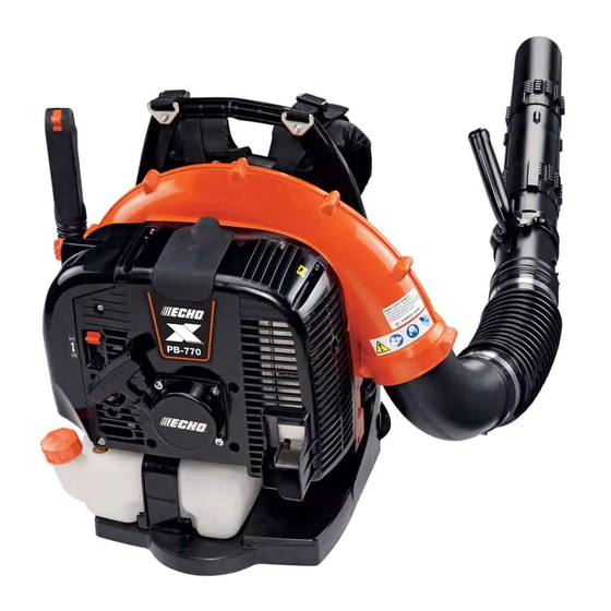 Echo PB-770 H/T Operator's Manual
