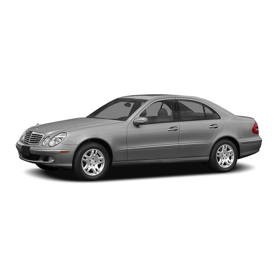 Mercedes-Benz 2004 E-Class Operator's Manual