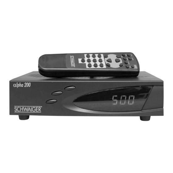 Schwaiger ALPHA 100 User Manual