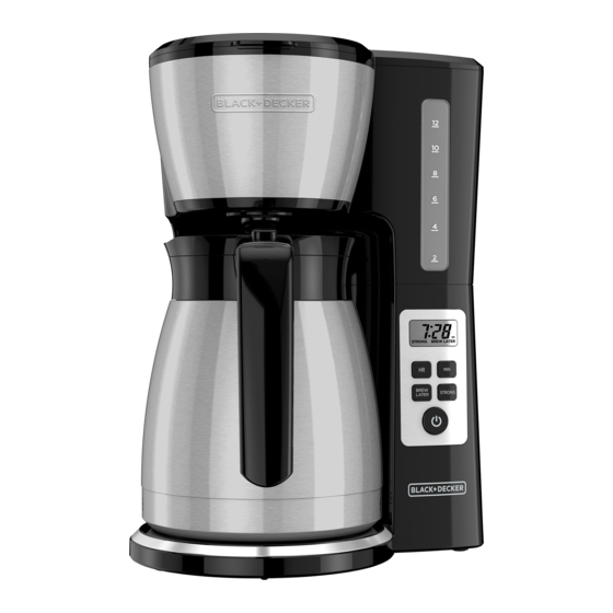 BLACK DECKER CM2046 Coffeemaker Manuals