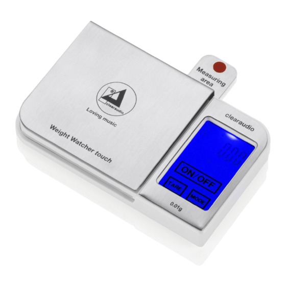 Clearaudio Weight Watcher touch User Manual