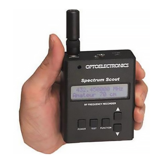 Optoelectronics Spectrum Scout User Manual