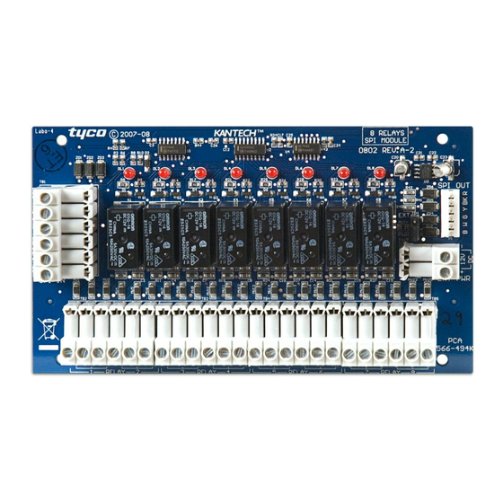 Kantech MOD-REL8 Quick Start Manual