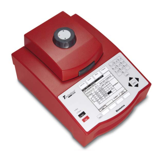 Biometra TProfessional Basic Instruction Manual