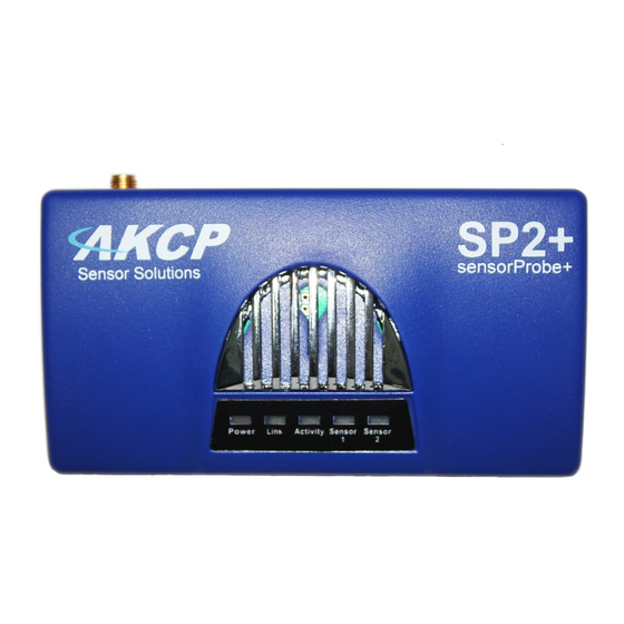 AKCP SP2+ Quick Start Manual