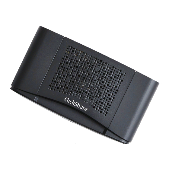 Barco ClickShare CS-100 Series Installation Manual