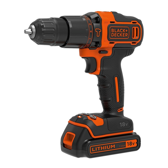 Black+Decker BDCHD18 Original Instructions Manual