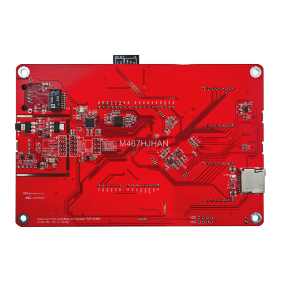Nuvoton NuMaker-HMI-M467 User Manual