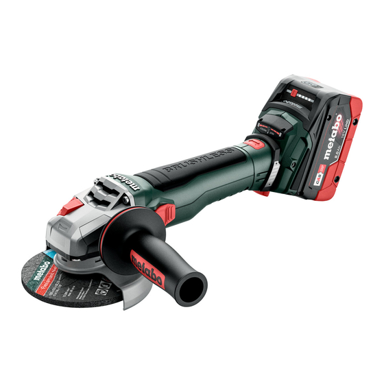 Metabo WB 18 LT BL 11-125 Quick Original Instructions Manual