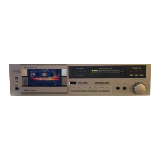 Dual C 826 Service Manual