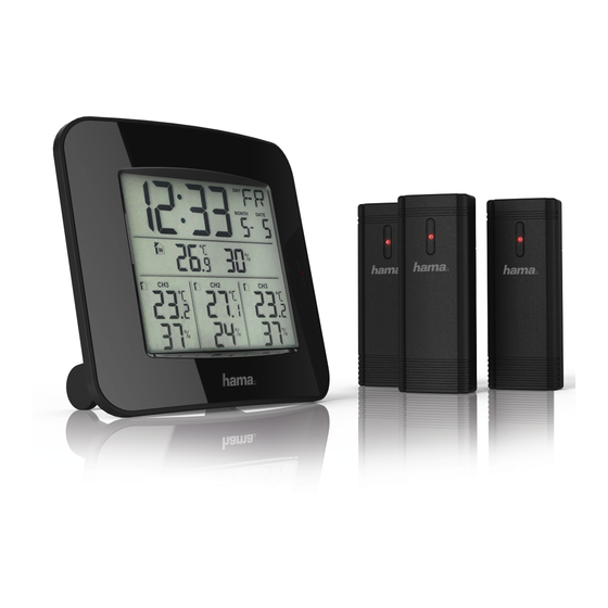 User Manuals: Hama EWS-Trio Weather Station