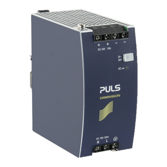 Puls DIMENSION CS Series Manual
