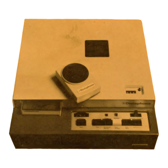 Dictaphone Ansafone 590 Instruction Manual